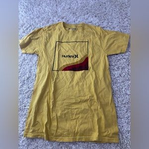 Hurley yellow t shirt